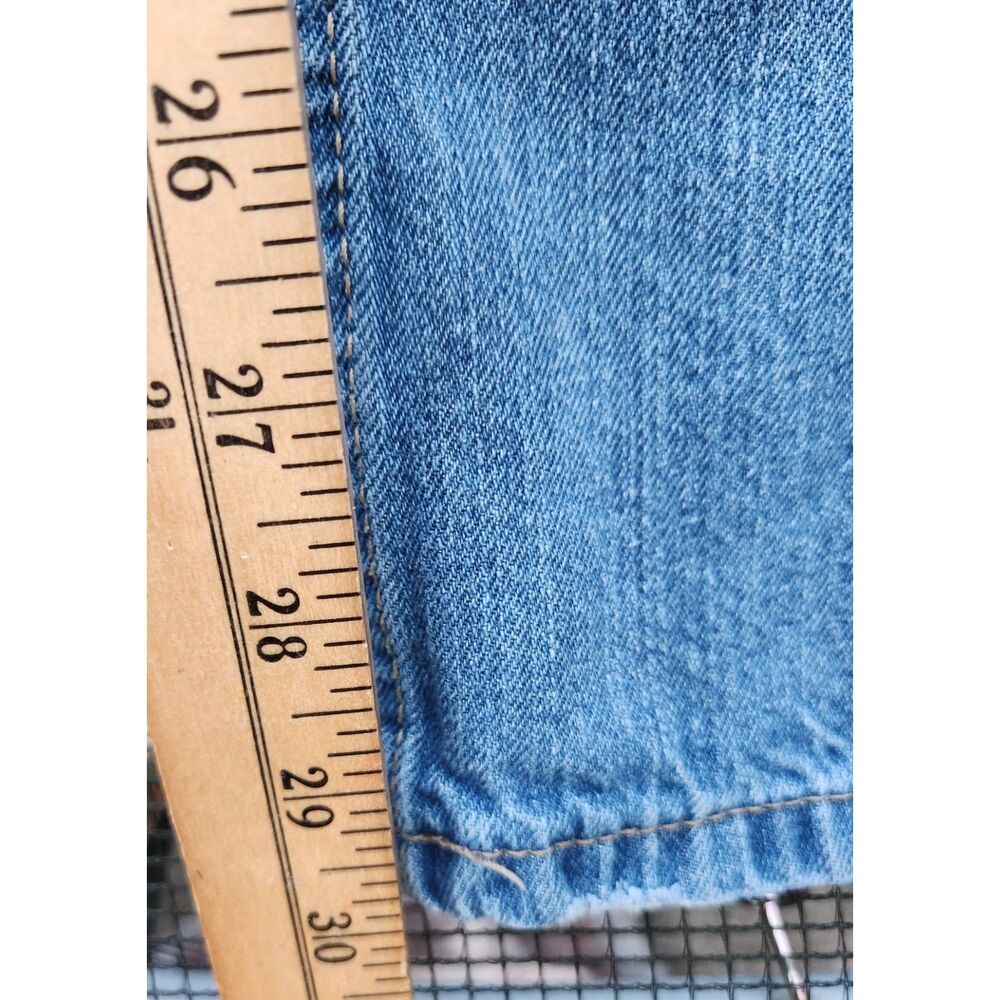 Basic Code Mens Jeans W38 L32 Straight Leg Light Wash Denim Everyday Classic - Picture 5 of 9